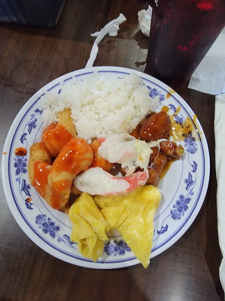 Sweet and Sour Chicken Crab Rangoon White Rice Crab Bake Etc